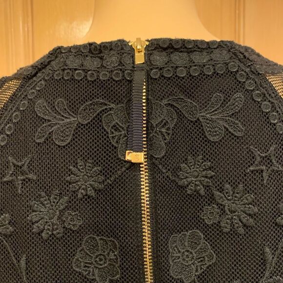 Juicy Couture black all over soft lace evening dress Sz 4 - Picture 9 of 10